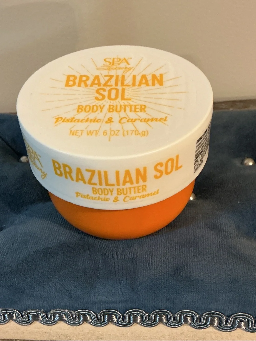 Brazilian Sol Pistachio & Caramel Body Butter 6 oz NEW Spa Luxury